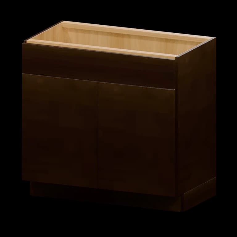 Auburn 36-in Vanity Sink Base Cabinet in Dark Chocolate