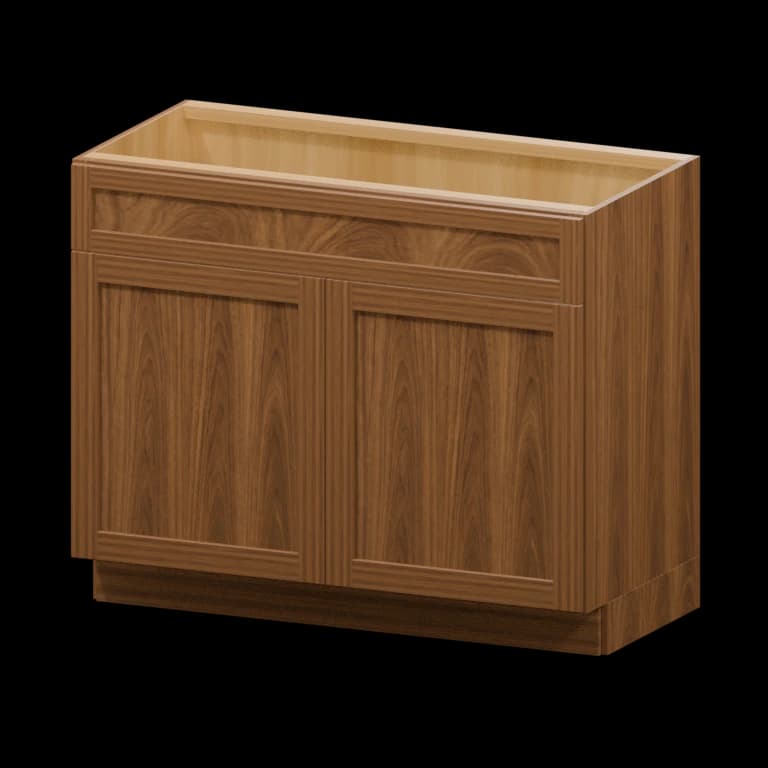 Kingston 42-in Vanity Sink Base Cabinet (VSB42) in Walnut