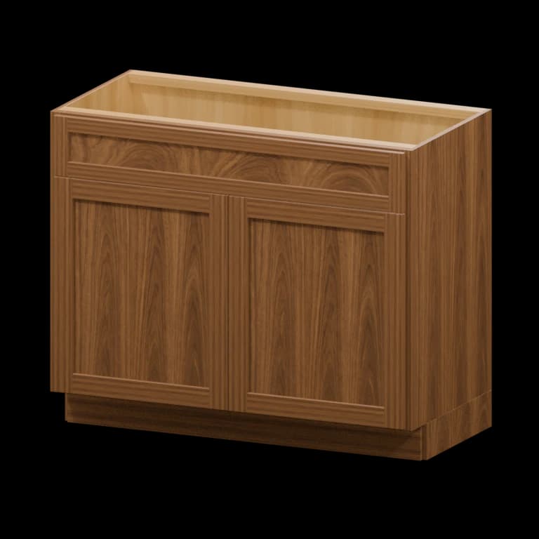 Fairview 42-in Vanity Sink Base Cabinet in Walnut