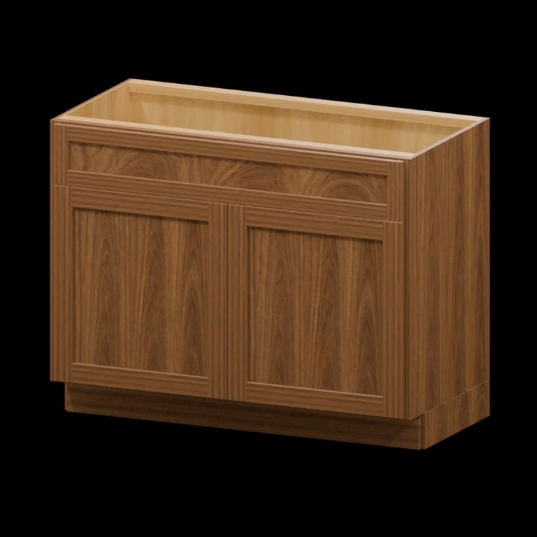 Fairview 42-in Vanity Sink Base Cabinet in Walnut
