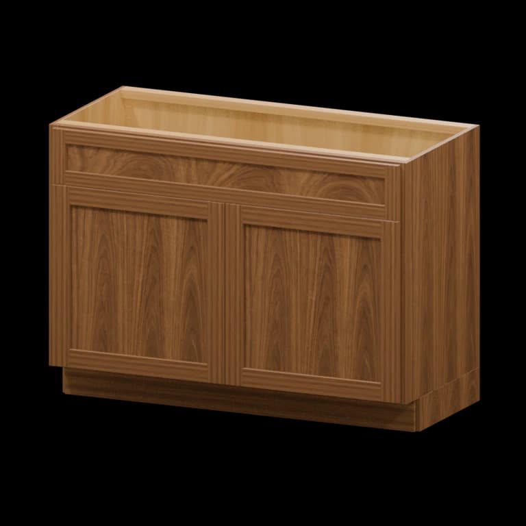 Fairview 45-in Vanity Sink Base Cabinet in Walnut