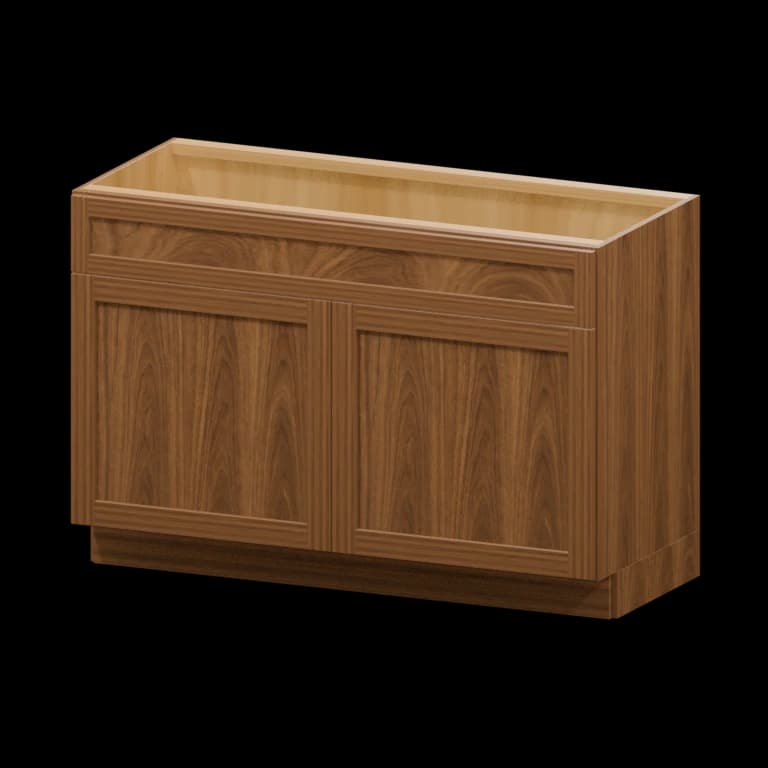 Kingston 48-in Vanity Sink Base Cabinet (VSB48VH) in Walnut