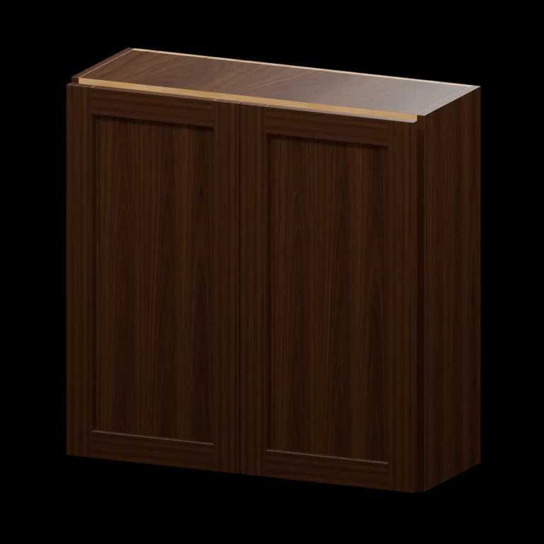 Centerville 30-in Wall Cabinet in Espresso Shaker