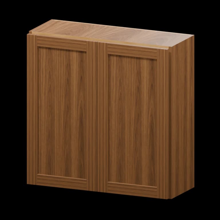 Centerville 30-in Wall Cabinet (W3030) in Walnut Shaker