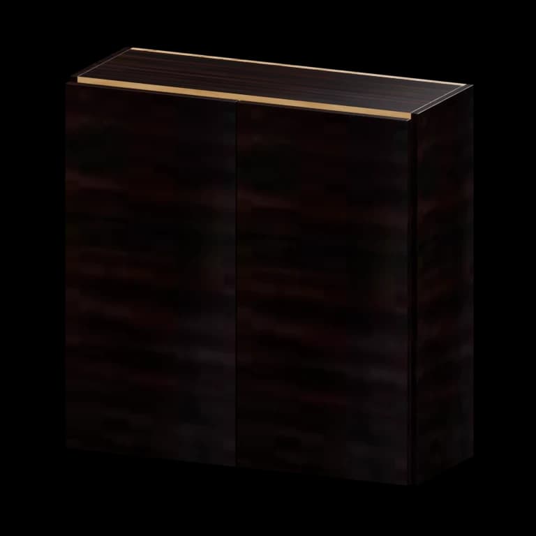 Burlington 30-in Wall Cabinet in High Gloss Wenge