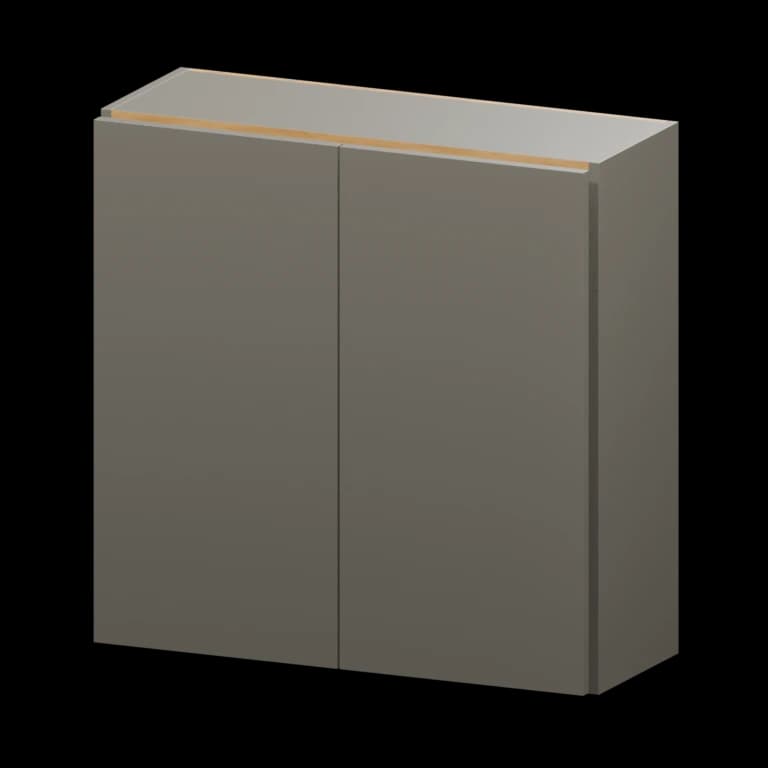 Auburn 30-in Wall Cabinet in Solid Moonlight