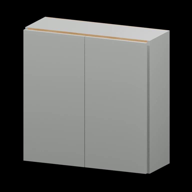 Auburn 30-in Wall Cabinet (W3030) in Solid Platinum