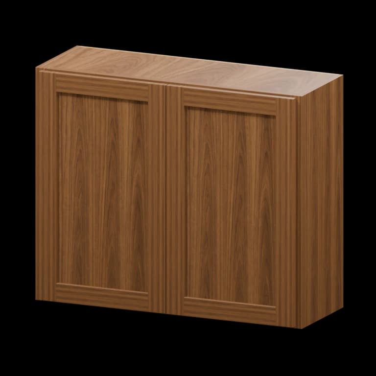Fairview 33-in Wall Cabinet in Walnut