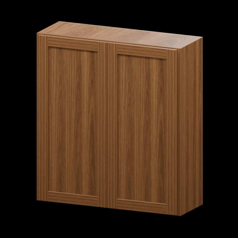 Fairview 33-in Wall Cabinet in Walnut
