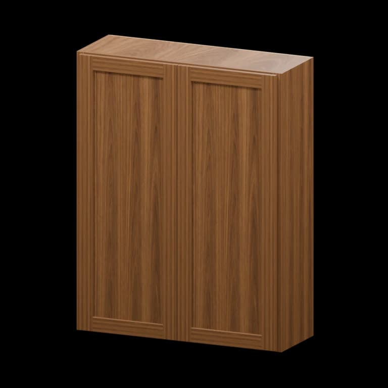 Fairview 33-in Wall Cabinet in Walnut