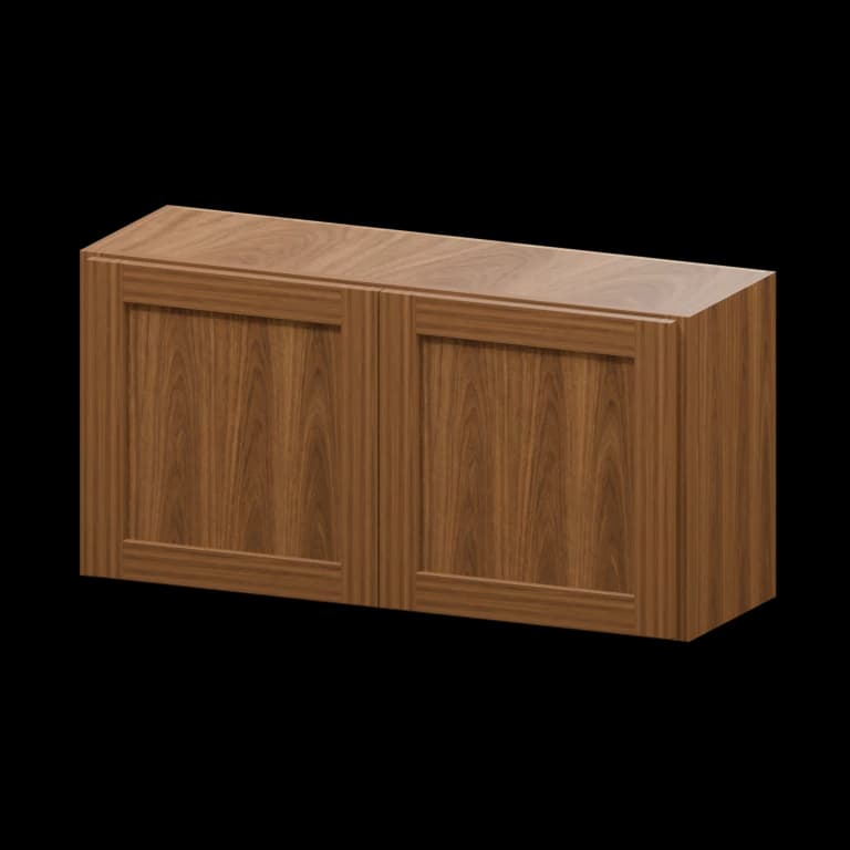 Fairview 36-in Wall Cabinet in Walnut