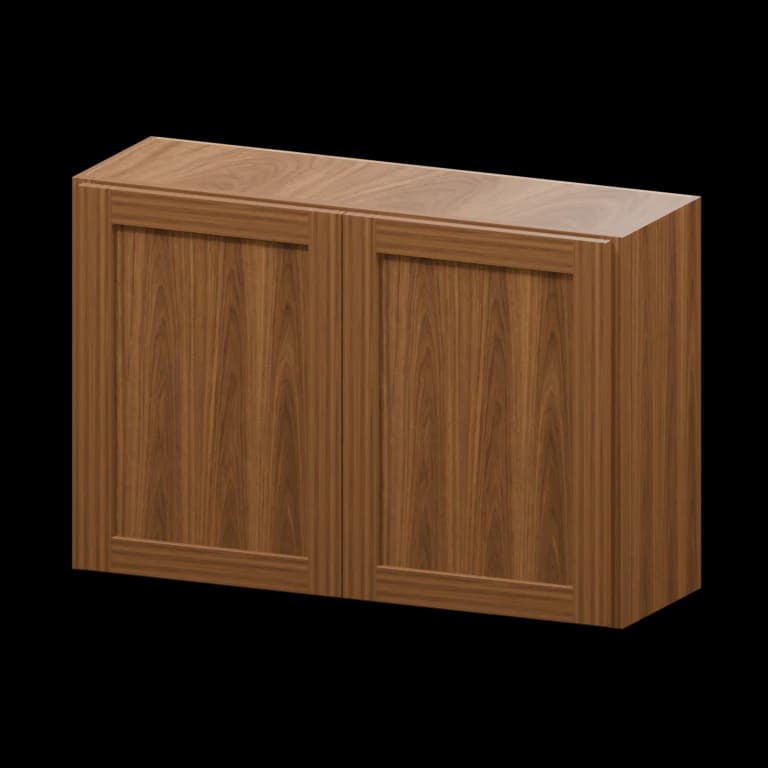 Fairview 36-in Wall Cabinet in Walnut