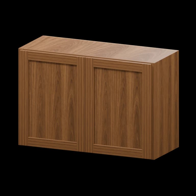 Fairview 36-in Wall Cabinet in Walnut
