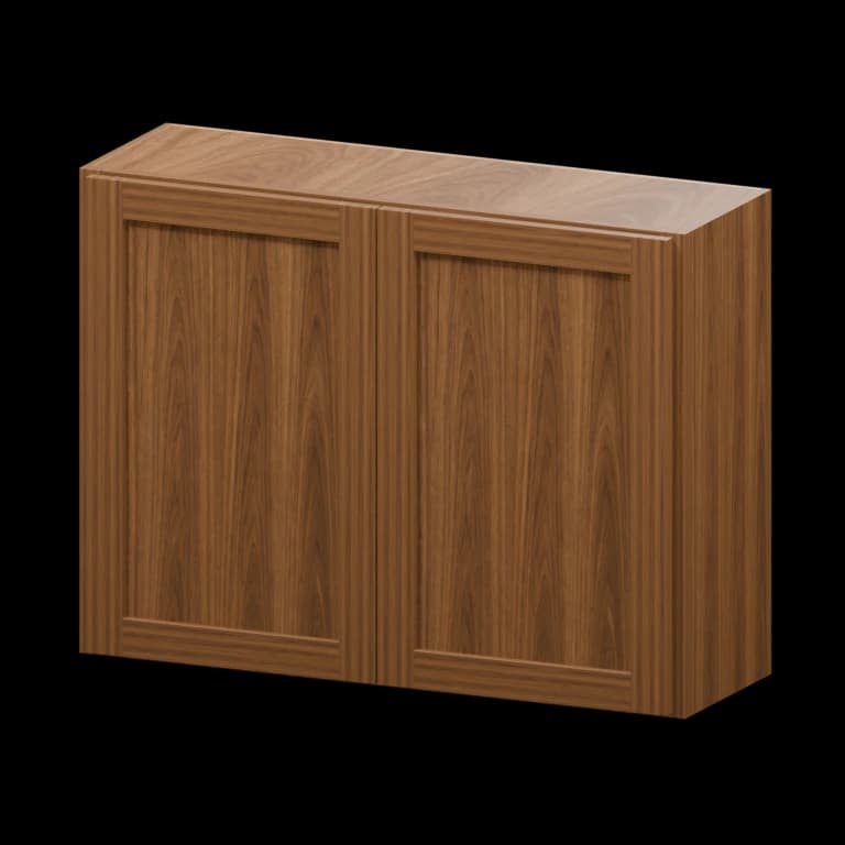 Fairview 36-in Wall Cabinet in Walnut
