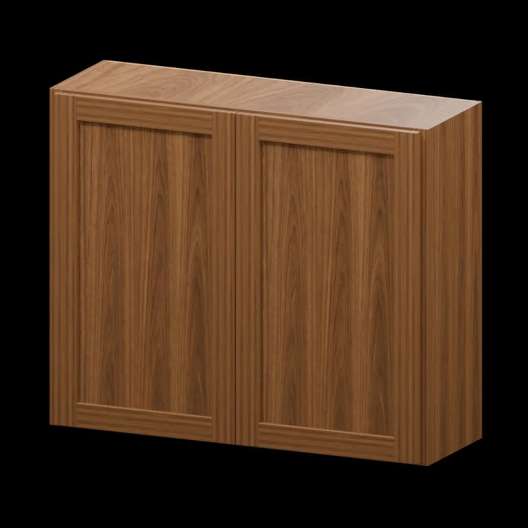 Fairview 36-in Wall Cabinet in Walnut