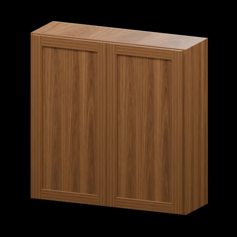 Fairview 36-in Wall Cabinet in Walnut