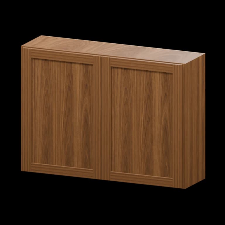 Fairview 42-in Wall Cabinet in Walnut