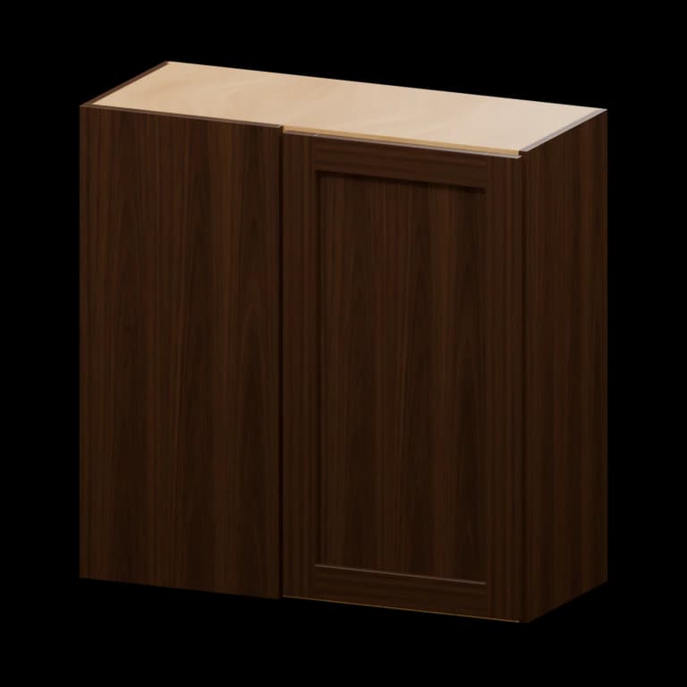 Kingston 30-in Blind Corner Wall Cabinet (WBC3030) in Espresso