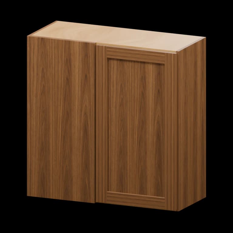 Fairview 30-in Blind Corner Wall Cabinet in Walnut