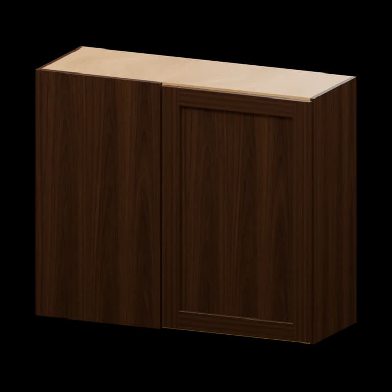 Kingston 36-in Blind Corner Wall Cabinet (WBC3630) in Espresso