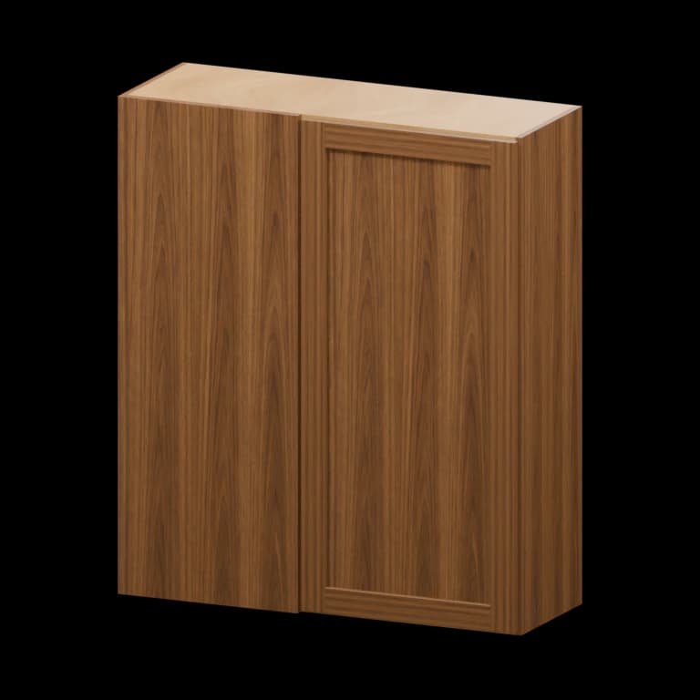 Fairview 36-in Blind Corner Wall Cabinet in Walnut