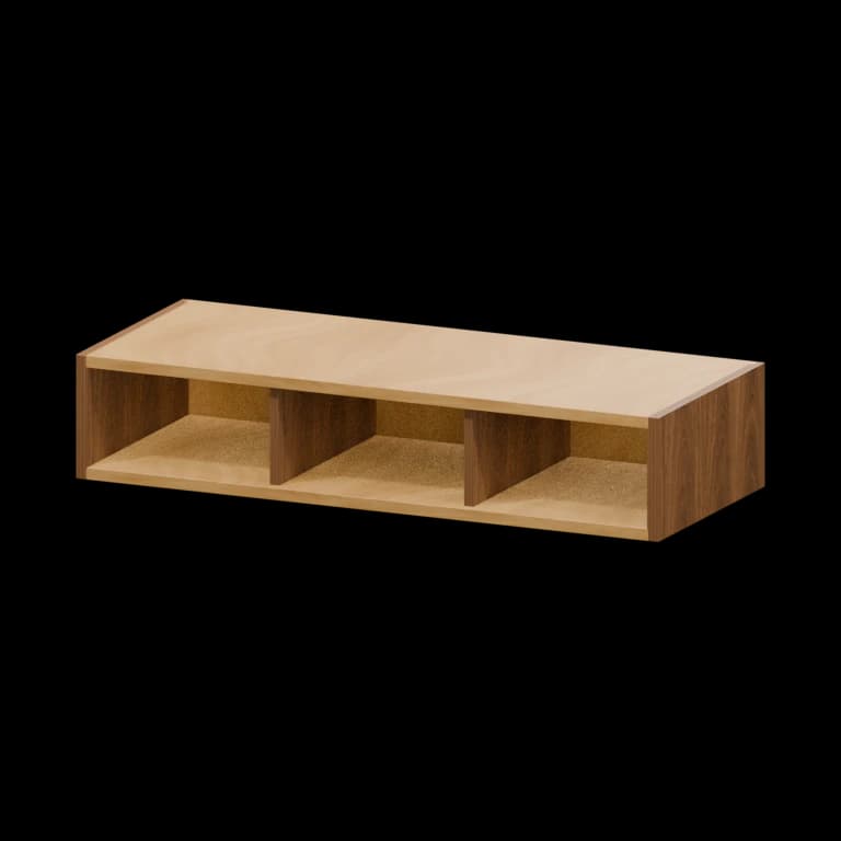 Fairview 30-in Wall Organizer in Walnut