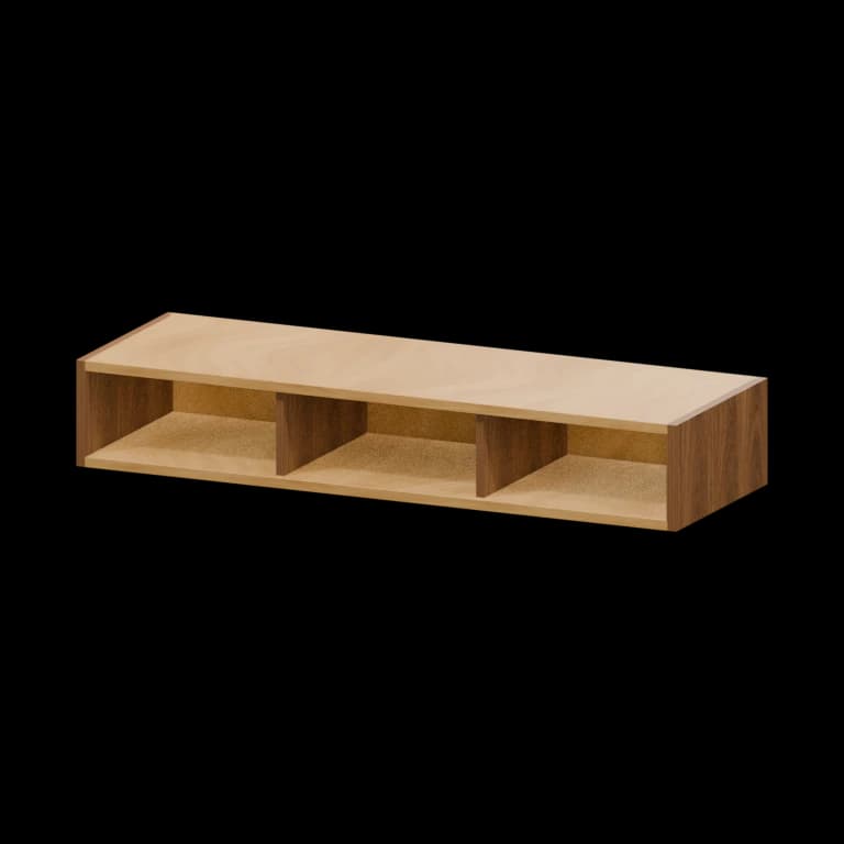 Fairview 36-in Wall Organizer in Walnut