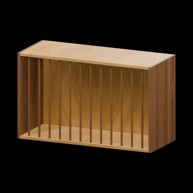 Fairview 30-in Wall Plate Rack in Walnut