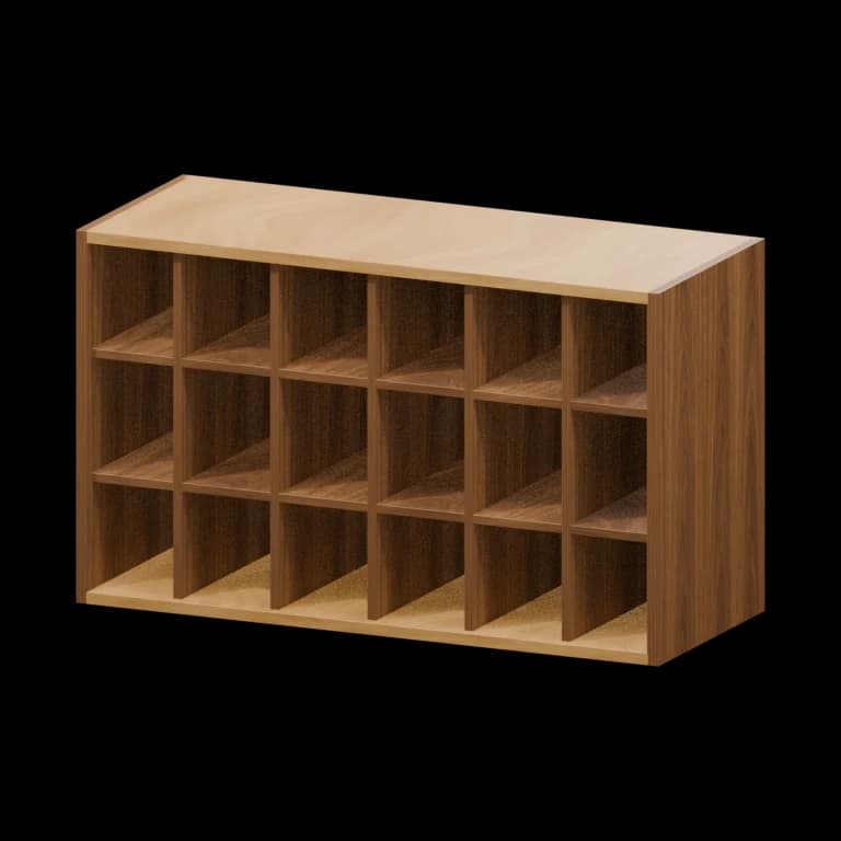 Fairview 30-in Wall Wine Rack in Walnut